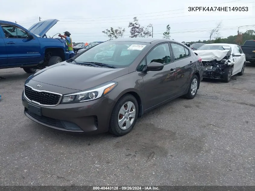 2017 Kia Forte Lx VIN: 3KPFK4A74HE149053 Lot: 40443128