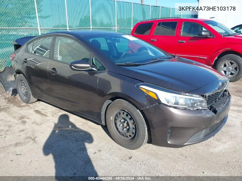 2017 Kia Forte Lx VIN: 3KPFK4A73HE103178 Lot: 40444288