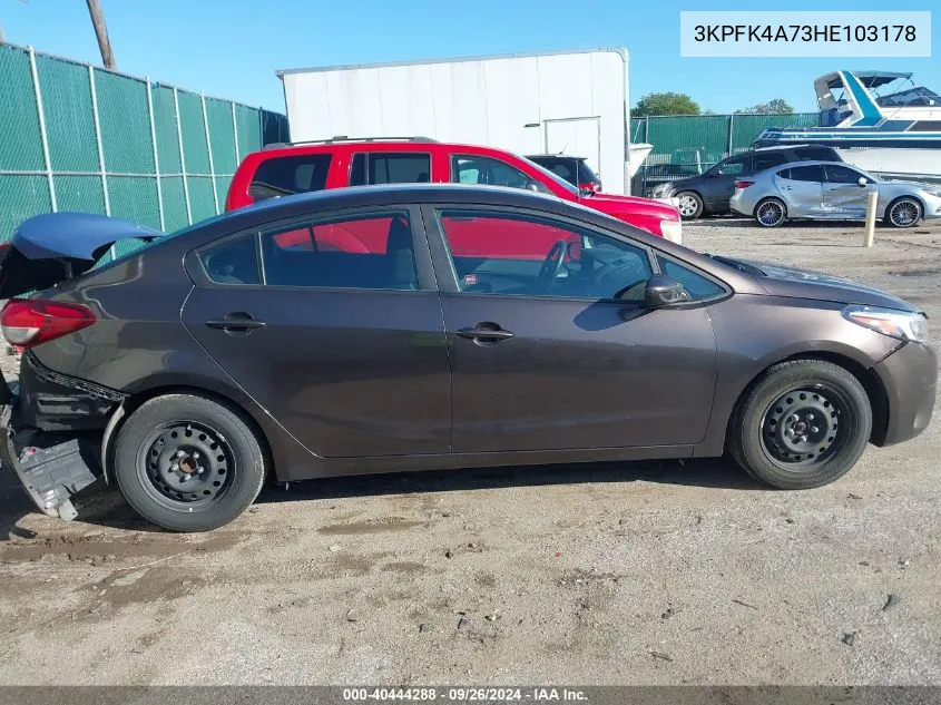 3KPFK4A73HE103178 2017 Kia Forte Lx