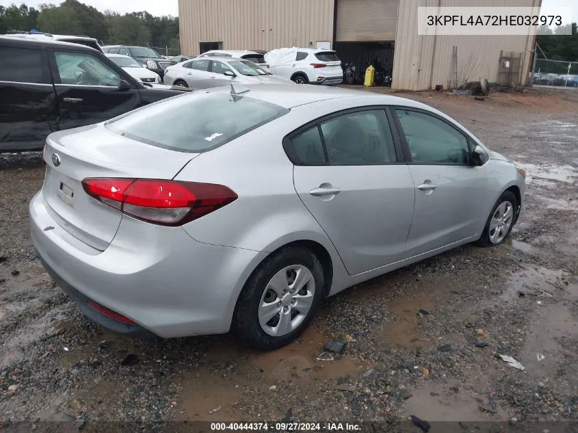 2017 Kia Forte Lx VIN: 3KPFL4A72HE032973 Lot: 40444374