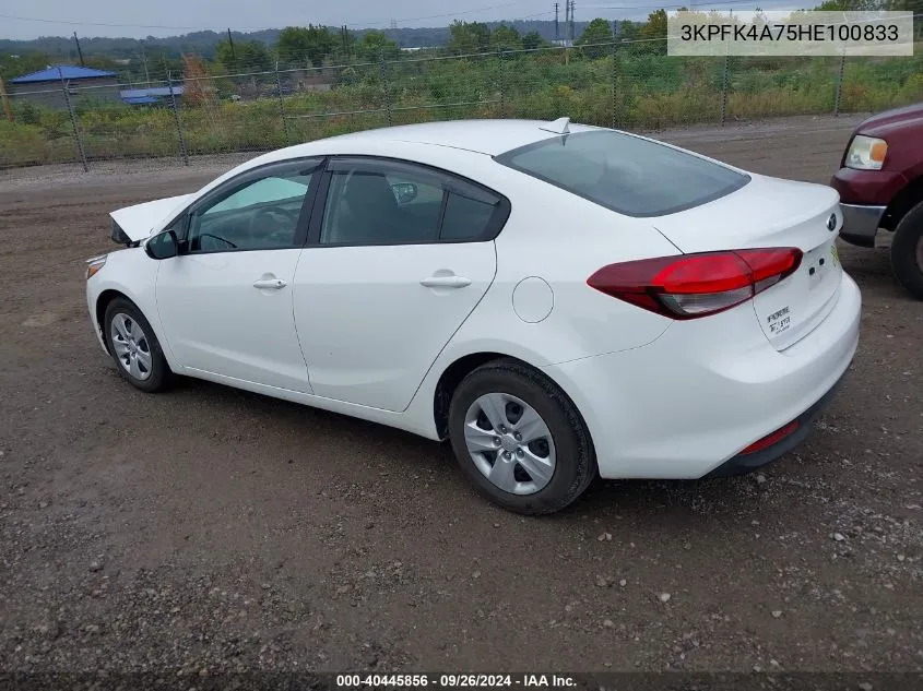 3KPFK4A75HE100833 2017 Kia Forte Lx