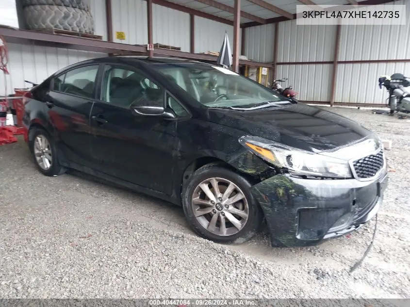 2017 Kia Forte Lx/S VIN: 3KPFL4A7XHE142735 Lot: 40447084