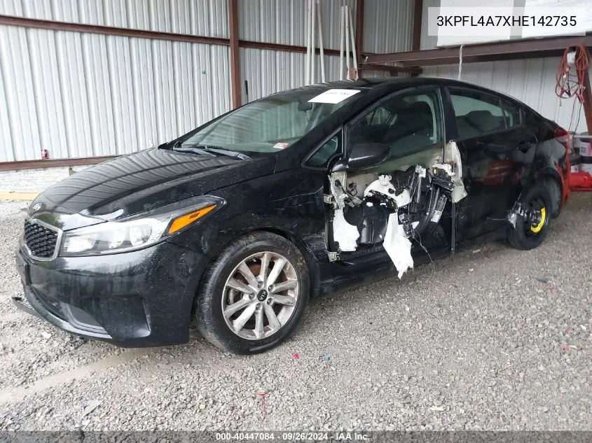 2017 Kia Forte Lx/S VIN: 3KPFL4A7XHE142735 Lot: 40447084