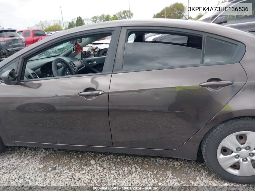 3KPFK4A73HE136536 2017 Kia Forte Lx