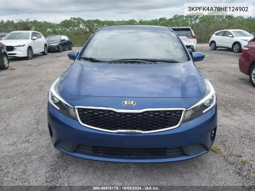 2017 Kia Forte Lx VIN: 3KPFK4A78HE124902 Lot: 40476178