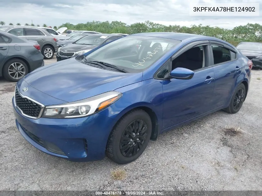 2017 Kia Forte Lx VIN: 3KPFK4A78HE124902 Lot: 40476178