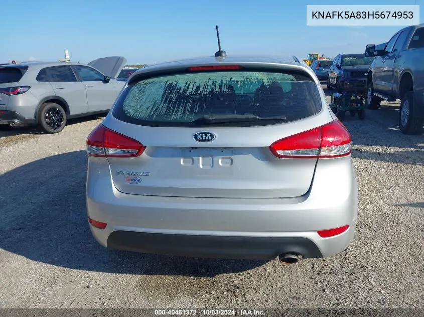 KNAFK5A83H5674953 2017 Kia Forte Lx