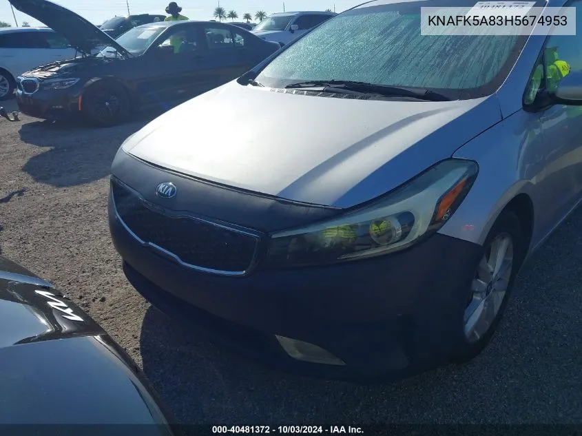 KNAFK5A83H5674953 2017 Kia Forte Lx