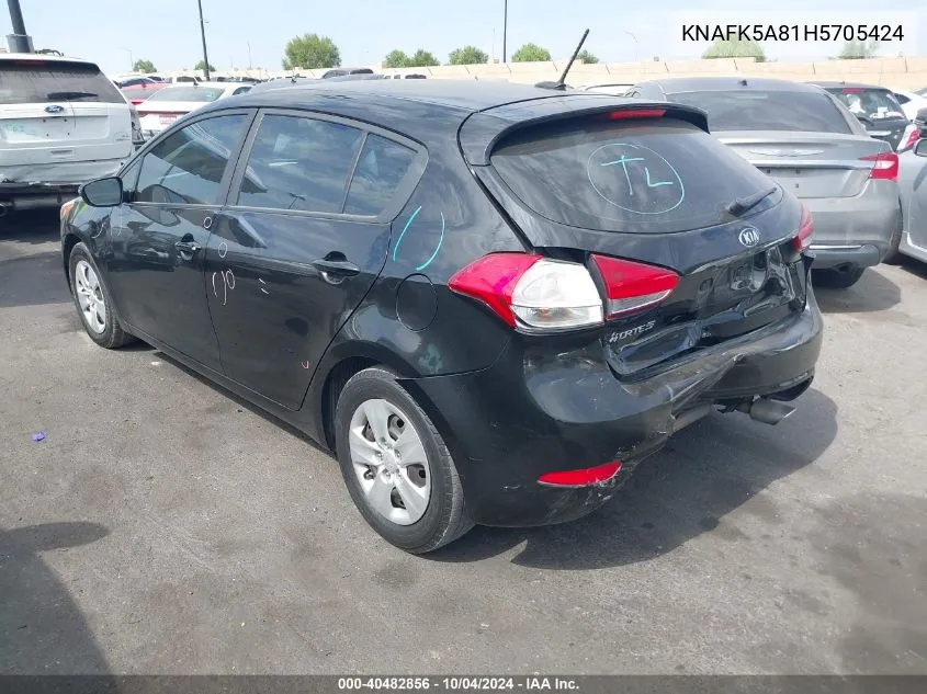 KNAFK5A81H5705424 2017 Kia Forte Lx