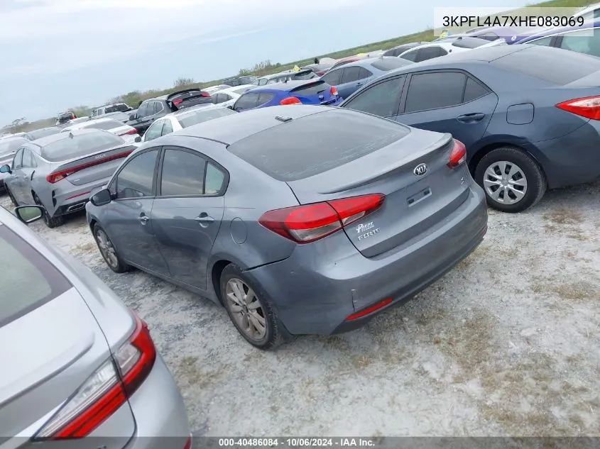 2017 Kia Forte Lx/S VIN: 3KPFL4A7XHE083069 Lot: 40486084