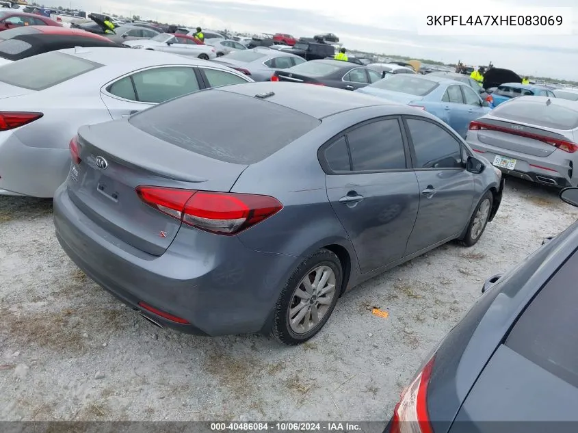 2017 Kia Forte Lx/S VIN: 3KPFL4A7XHE083069 Lot: 40486084