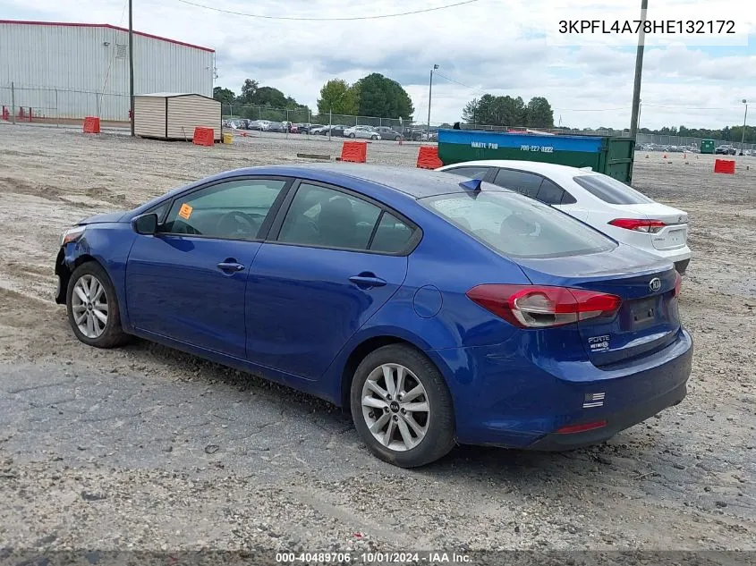 2017 Kia Forte Lx VIN: 3KPFL4A78HE132172 Lot: 40489706