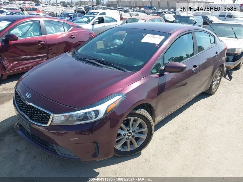 2017 Kia Forte Lx VIN: 3KPFL4A78HE013585 Lot: 40491990