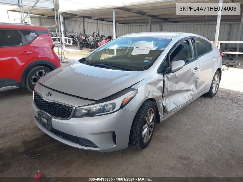 3KPFL4A71HE074003 2017 Kia Forte Lx