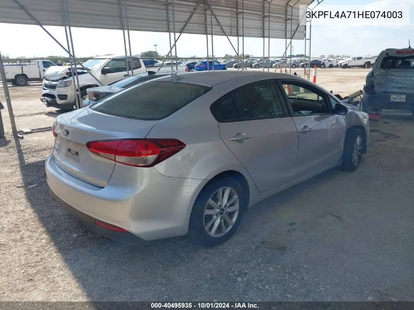 3KPFL4A71HE074003 2017 Kia Forte Lx