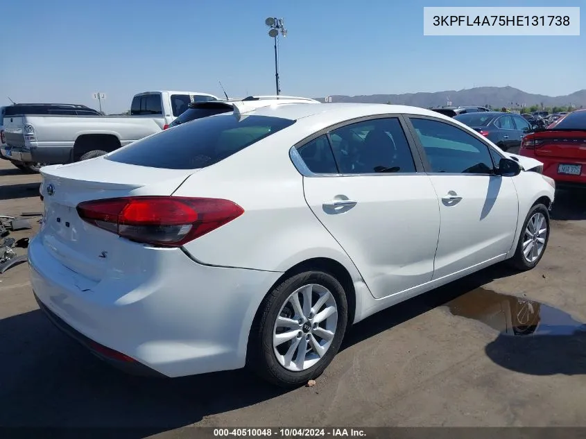 3KPFL4A75HE131738 2017 Kia Forte S