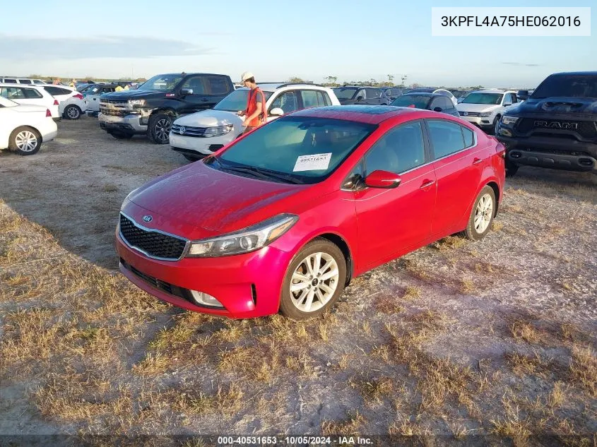 2017 Kia Forte Lx/S VIN: 3KPFL4A75HE062016 Lot: 40531653