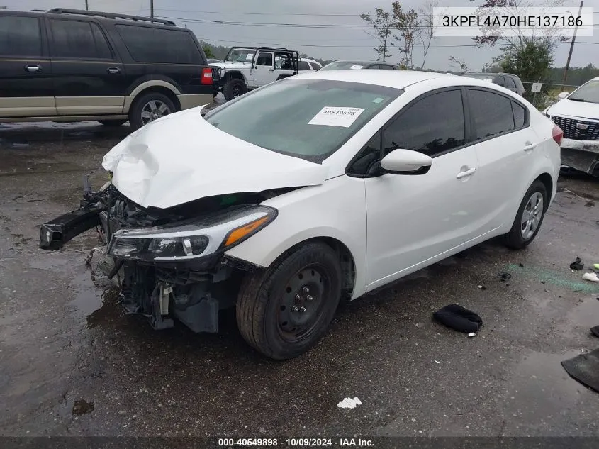 2017 Kia Forte Lx/S VIN: 3KPFL4A70HE137186 Lot: 40549898