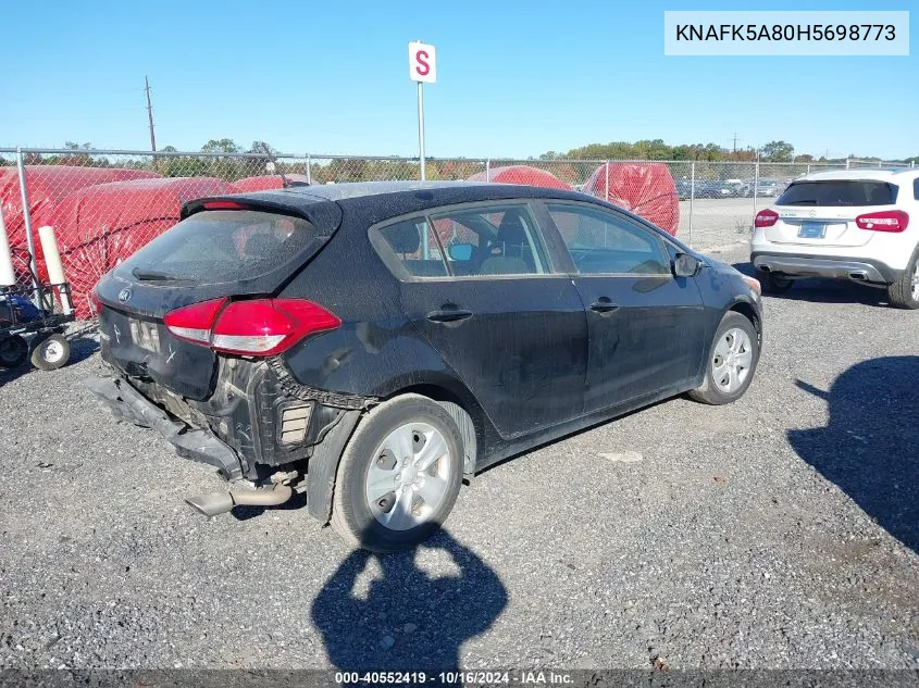 2017 Kia Forte Lx VIN: KNAFK5A80H5698773 Lot: 40552419