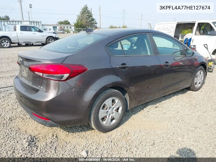 2017 Kia Forte Lx VIN: 3KPFL4A77HE127674 Lot: 40560067