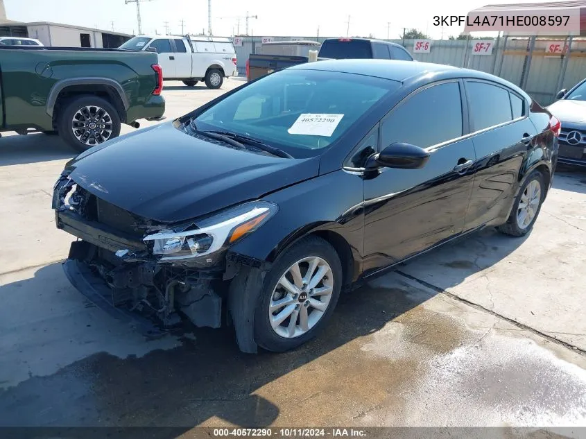 3KPFL4A71HE008597 2017 Kia Forte Lx