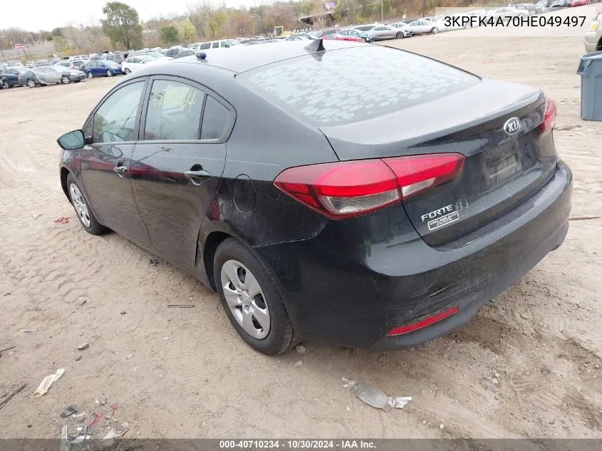 2017 Kia Forte Lx VIN: 3KPFK4A70HE049497 Lot: 40710234