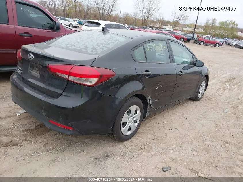 2017 Kia Forte Lx VIN: 3KPFK4A70HE049497 Lot: 40710234