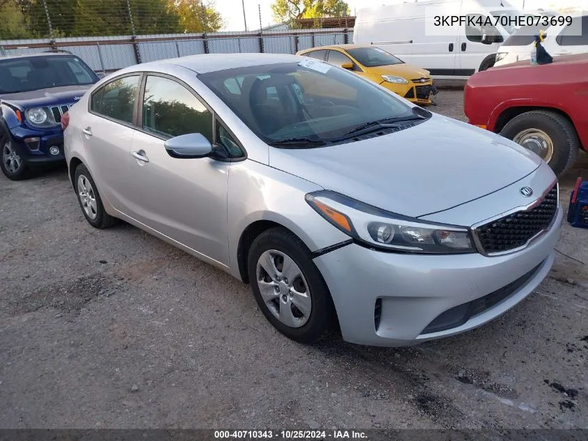 2017 Kia Forte Lx VIN: 3KPFK4A70HE073699 Lot: 40710343