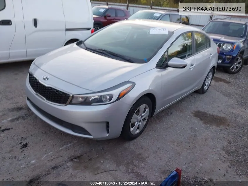 2017 Kia Forte Lx VIN: 3KPFK4A70HE073699 Lot: 40710343