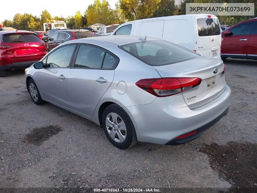 2017 Kia Forte Lx VIN: 3KPFK4A70HE073699 Lot: 40710343