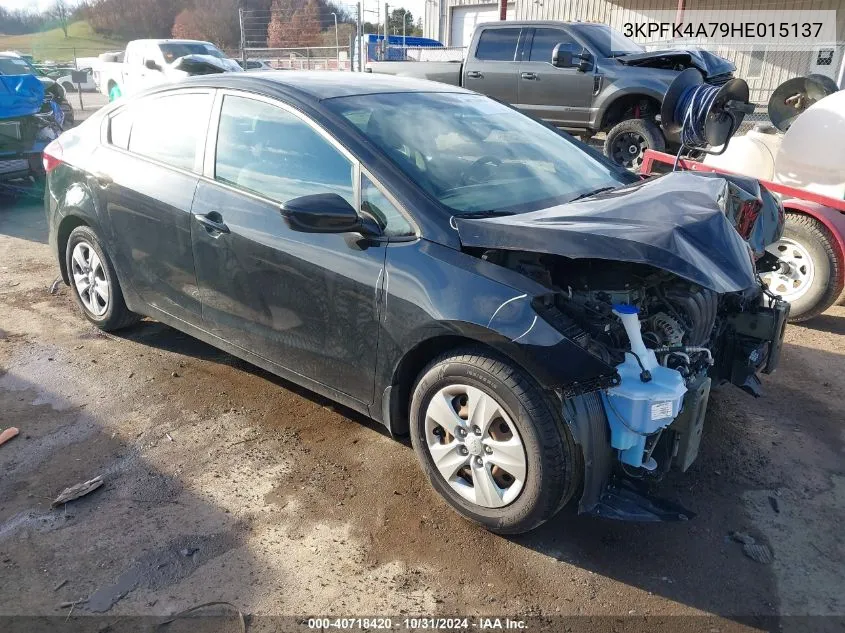 2017 Kia Forte Lx VIN: 3KPFK4A79HE015137 Lot: 40718420