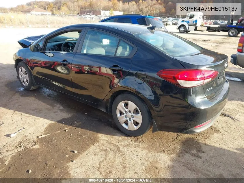 2017 Kia Forte Lx VIN: 3KPFK4A79HE015137 Lot: 40718420