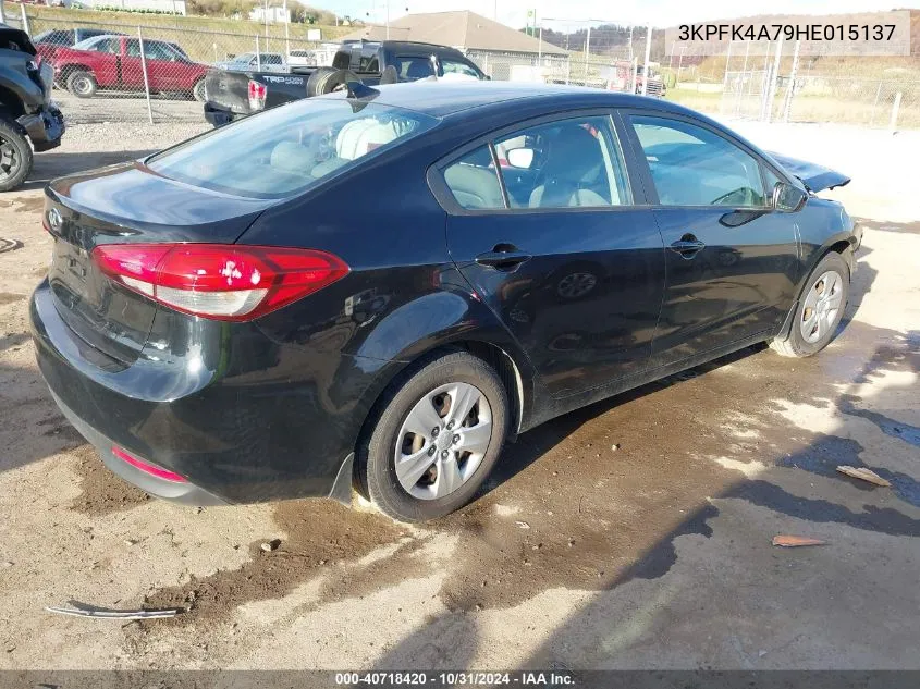 2017 Kia Forte Lx VIN: 3KPFK4A79HE015137 Lot: 40718420