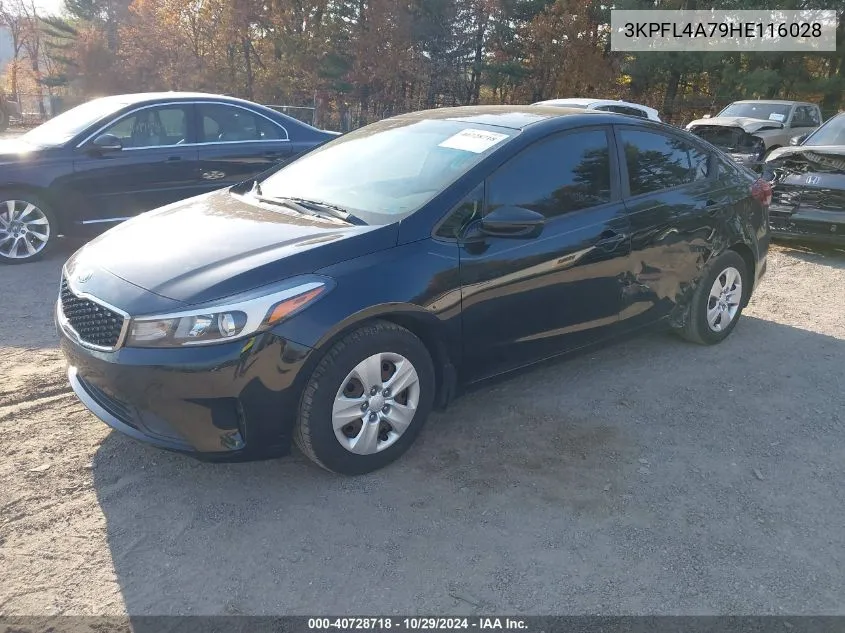 2017 Kia Forte Lx VIN: 3KPFL4A79HE116028 Lot: 40728718