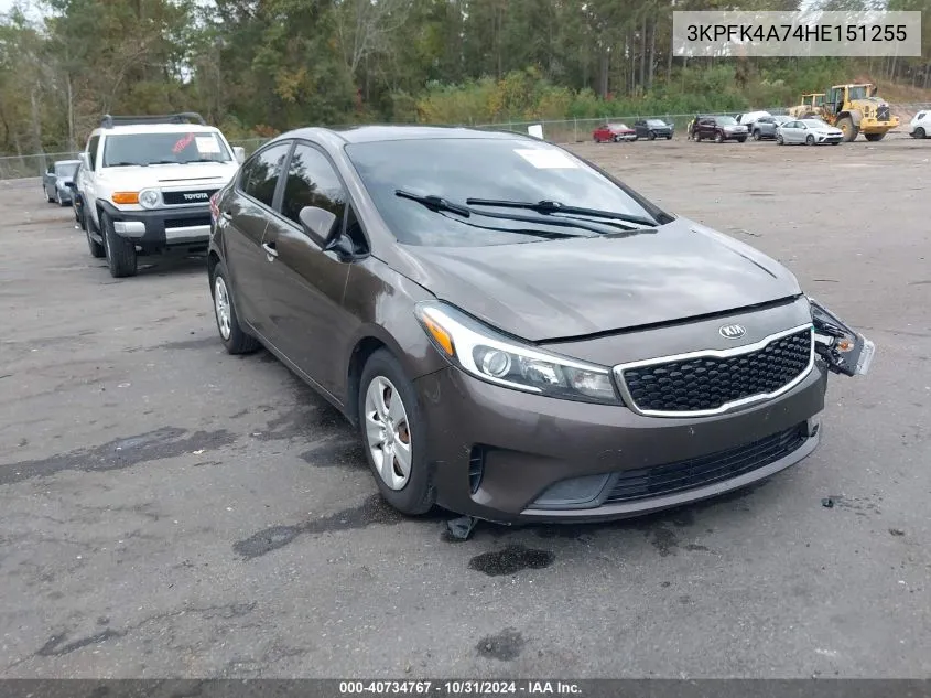 2017 Kia Forte Lx VIN: 3KPFK4A74HE151255 Lot: 40734767