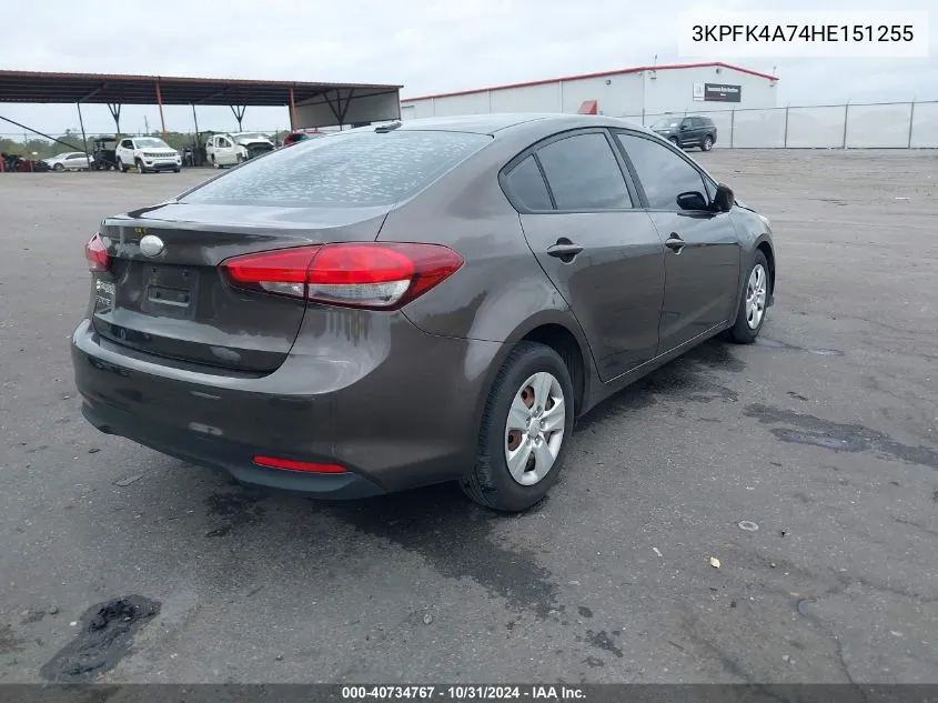 2017 Kia Forte Lx VIN: 3KPFK4A74HE151255 Lot: 40734767