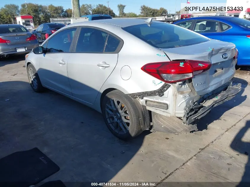 2017 Kia Forte Lx VIN: 3KPFL4A75HE153433 Lot: 40741534