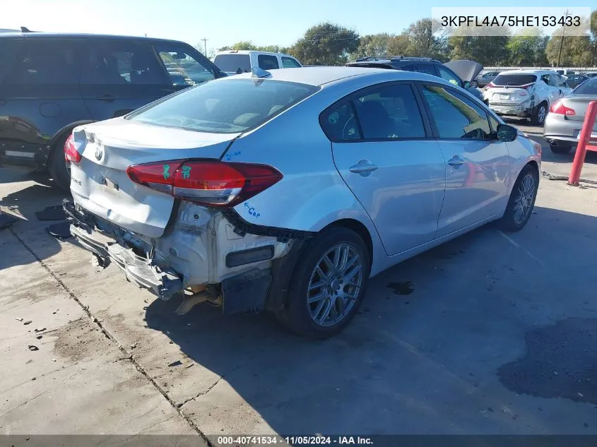 2017 Kia Forte Lx VIN: 3KPFL4A75HE153433 Lot: 40741534