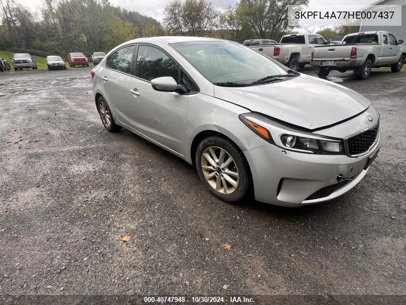 2017 Kia Forte Lx VIN: 3KPFL4A77HE007437 Lot: 40747948