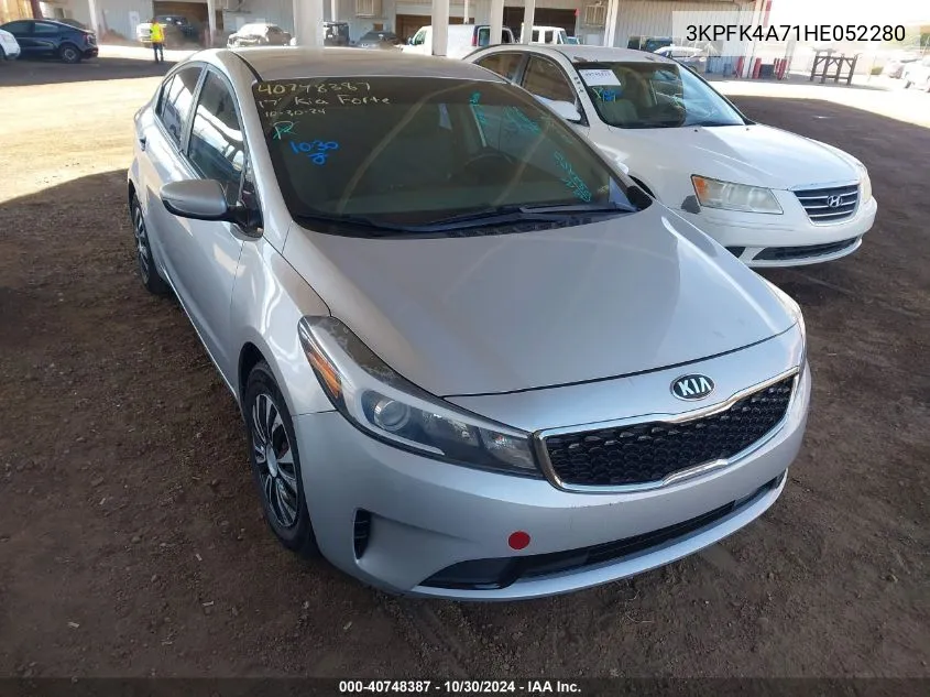 2017 Kia Forte Lx VIN: 3KPFK4A71HE052280 Lot: 40748387