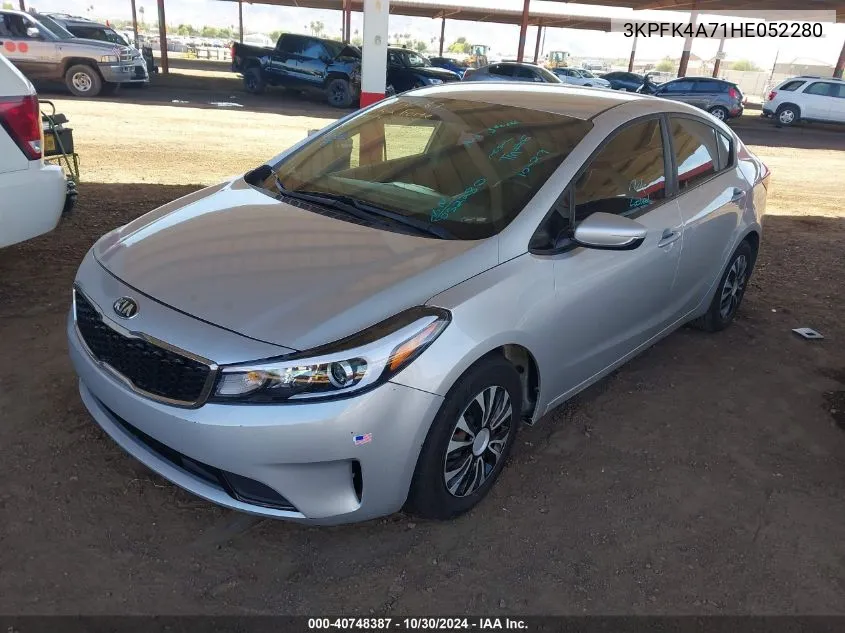 2017 Kia Forte Lx VIN: 3KPFK4A71HE052280 Lot: 40748387