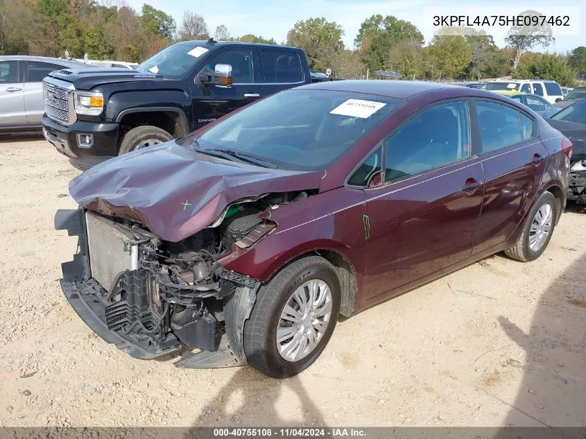 2017 Kia Forte Lx VIN: 3KPFL4A75HE097462 Lot: 40755108