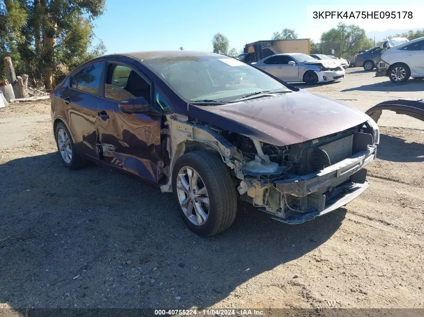 2017 Kia Forte Lx VIN: 3KPFK4A75HE095178 Lot: 40755224