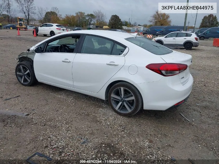 2017 Kia Forte Ex VIN: 3KPFL4A8XHE044975 Lot: 40762244