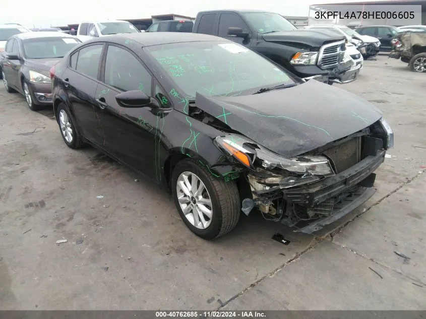 2017 Kia Forte Lx VIN: 3KPFL4A78HE006605 Lot: 40762685