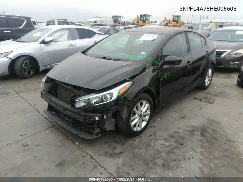 2017 Kia Forte Lx VIN: 3KPFL4A78HE006605 Lot: 40762685