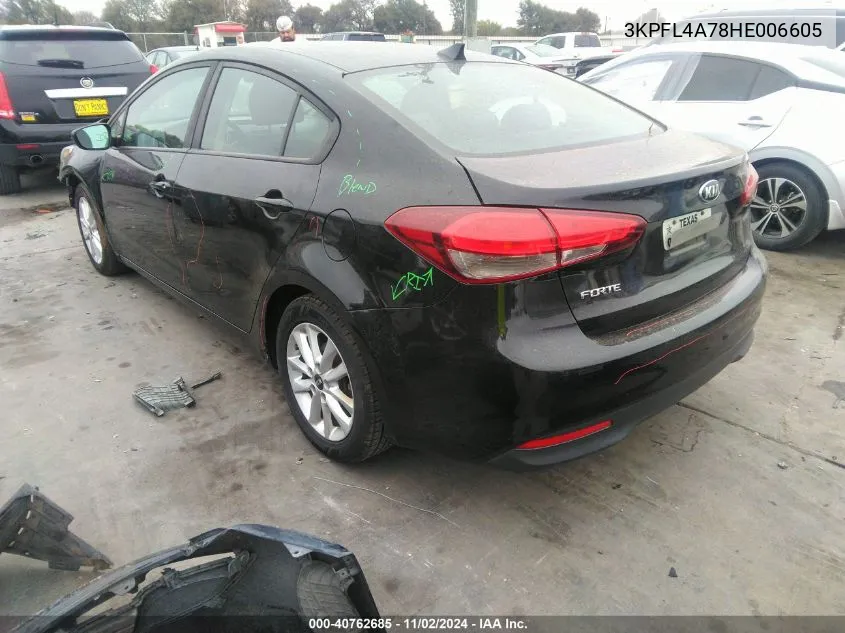 2017 Kia Forte Lx VIN: 3KPFL4A78HE006605 Lot: 40762685