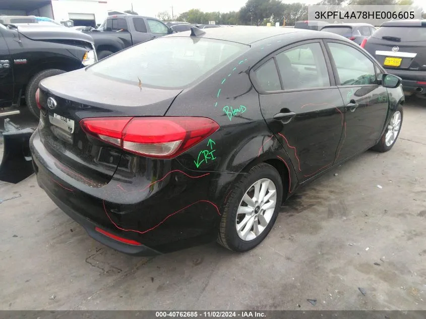 2017 Kia Forte Lx VIN: 3KPFL4A78HE006605 Lot: 40762685