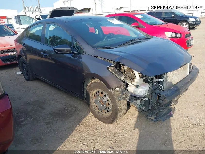 2017 Kia Forte Lx VIN: 3KPFK4A70HE117197 Lot: 40767071