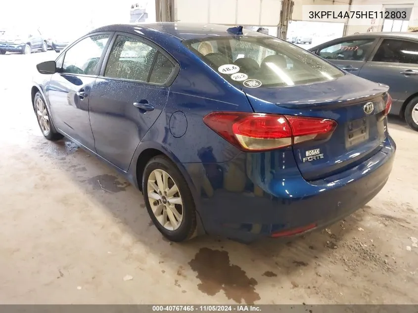 3KPFL4A75HE112803 2017 Kia Forte S